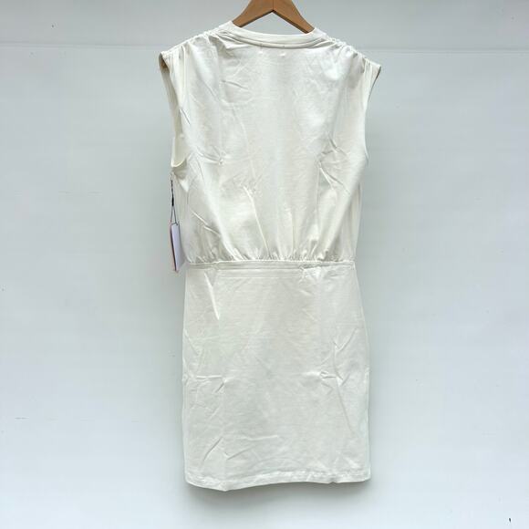 New Nation LTD Jac Muscle Tank Dress Porcelain Ivory White Shirt Mini Small - Picture 6 of 10